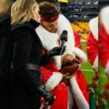 Patrick Mahomes Chiefs Vs Steelers Game Red Santa Coat