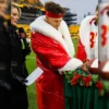 Patrick Mahomes Chiefs Vs Steelers Game Santa Coat