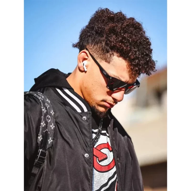 Patrick Mahomes Oversized Black Bomber Jacket