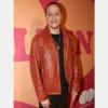 Pete Davidson Leather Jacket Brown