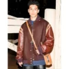 Q Xo Kitty Brown Varsity Jacket