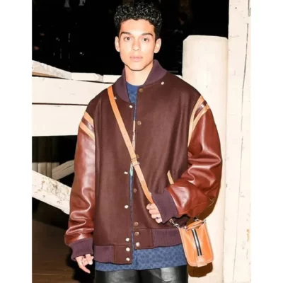 Q Xo Kitty Brown Varsity Jacket