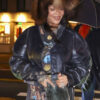 Rihanna NYC Trip Cropped Leather Jacket
