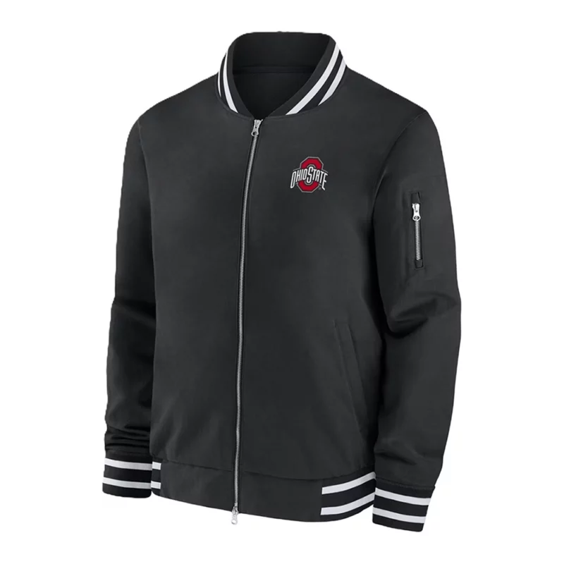Ryan Day Ohio State Buckeyes Black Bomber Jacket