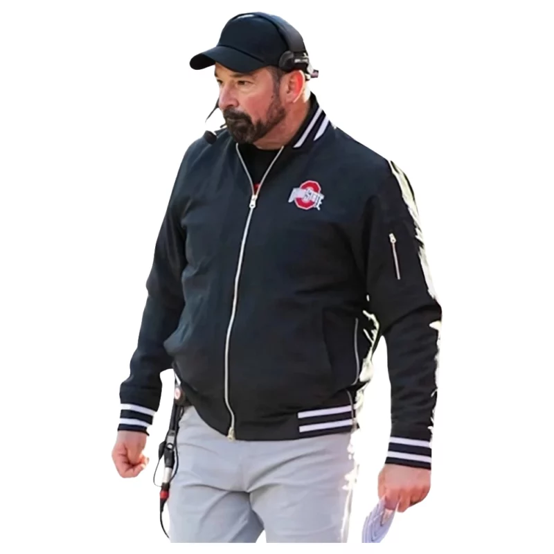 Ryan Day Ohio State Buckeyes Bomber Jacket Black