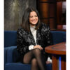 Selena Gomez Black Sequin Jacket