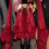 TaylorSwift Chiefs vs Texans Game Red Coat