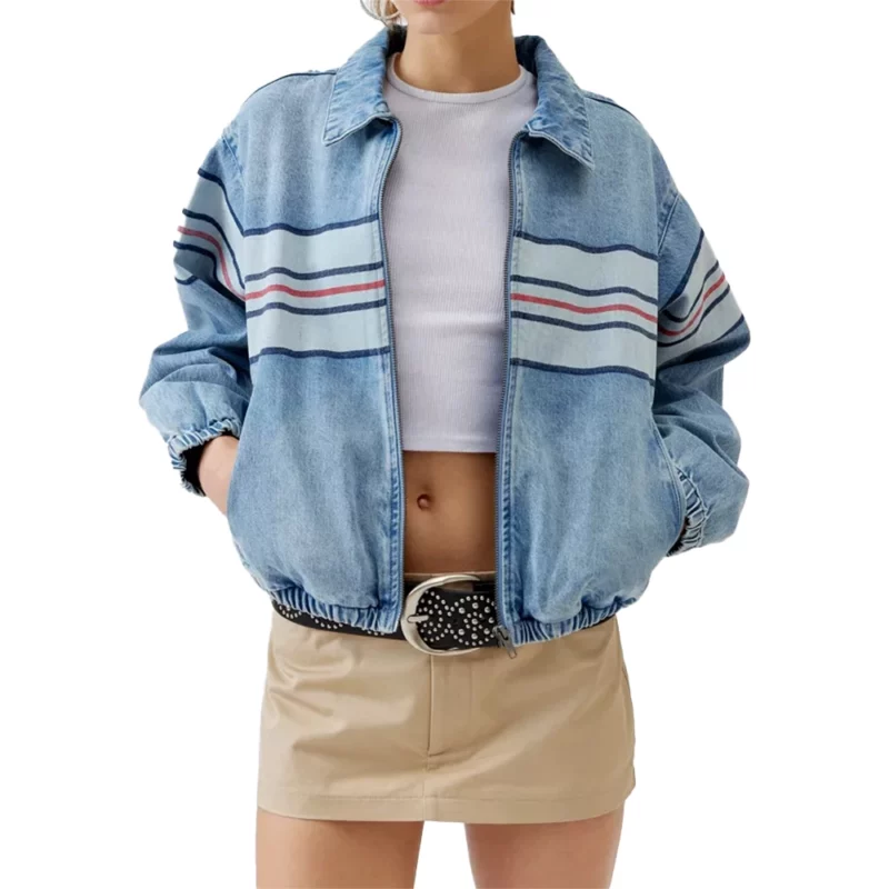 The-Electric-State-2025-Michelle-Millie-Bobby-Brown-Stripe-Denim-Jacket