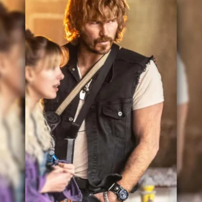 The Electric State Chris Pratt Black Denim Vest