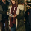 The Finnish Line 2024 Nichole Sakura Green Shearling Jacket