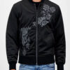 The Talk Akbar Floral Embroidered Bomber Jacket