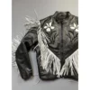 The Voice S26 Danny Joseph Black Fringed Leather Jacket
