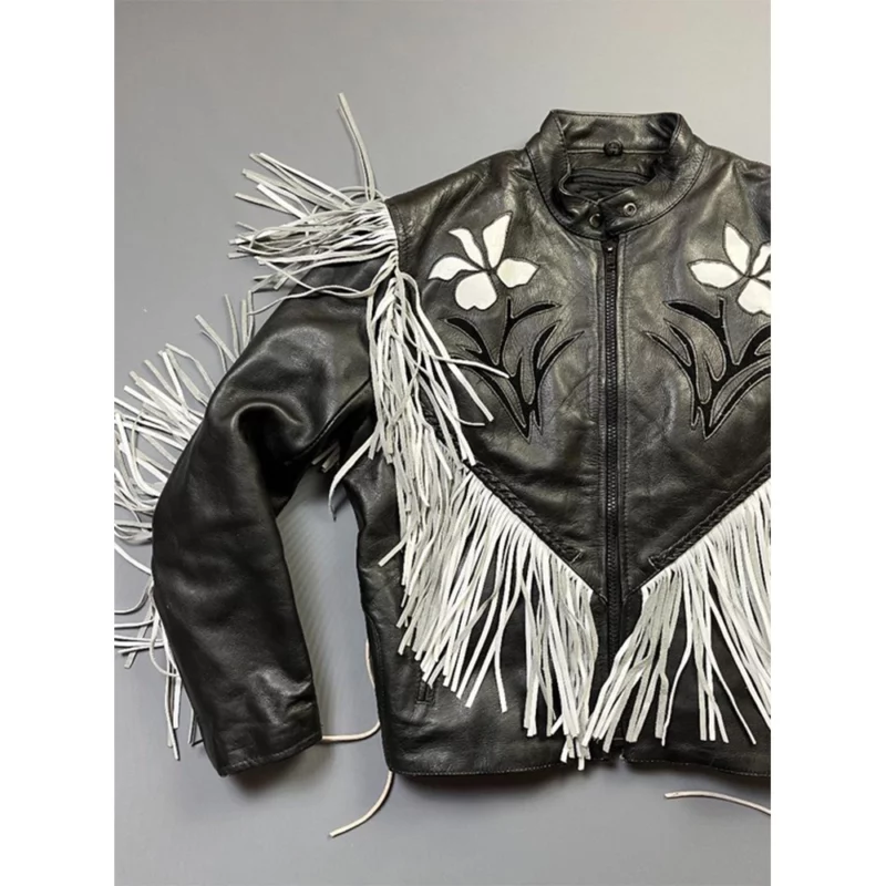 The Voice S26 Danny Joseph Black Fringed Leather Jacket