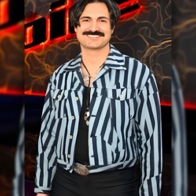 The Voice S26 Danny Joseph Striped Jacket