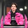 Timothee Chalamet Pink Jacket