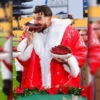 Travis Kelce Chiefs Vs Steelers Game ChristmasCoat
