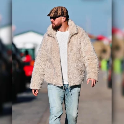 Travis Kelce MARNI Oat Shaggy Jacket