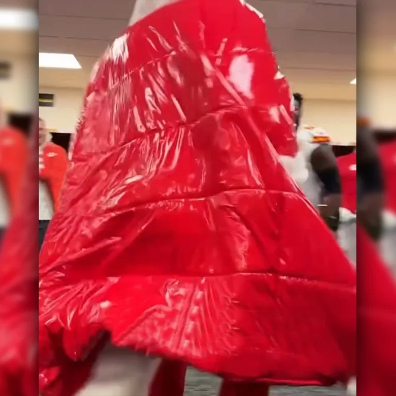 TravisKelce Chiefs Vs Steelers Game ChristmasCoat