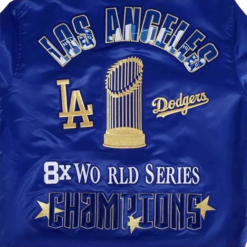 World Series Champions Los Angeles Dodgers Full Snap Jacket