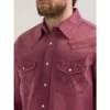Yellowstone-S05-Kayce-Dutton-Luke-Grimes-Burgundy-Shirt