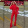 AFC Championship Gracie Hunt Red Crop Jacket