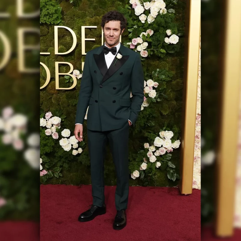 Adam Brody Golden Globe Red Carpet 2025 Suit