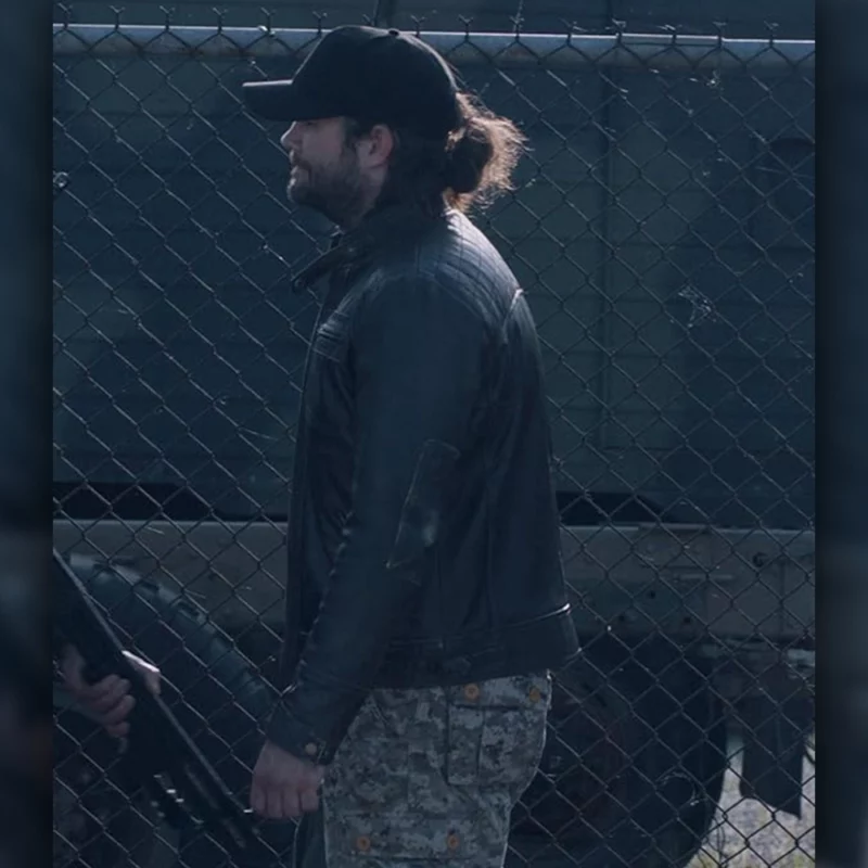 Black Zone 2025 Matthew Schmidli Black Leather Jacket