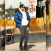 Bradley Cooper Blue Puffer Jacket