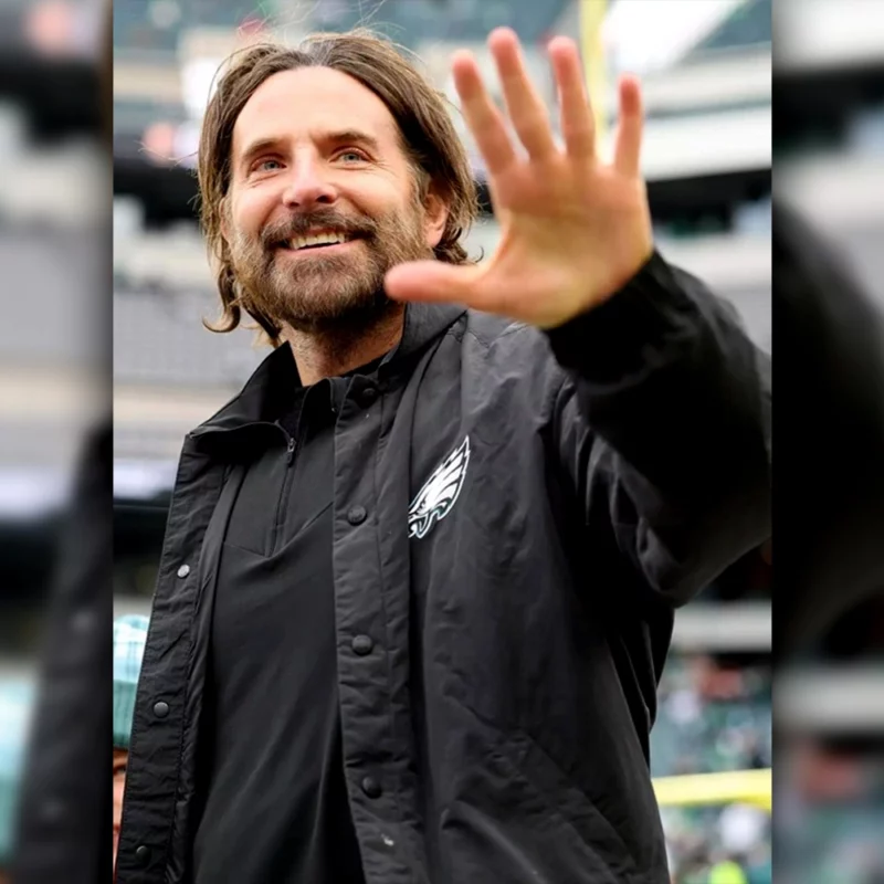 Bradley Cooper Philadelphia Eagles Black Jacket