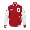 Bryce Harper Ohio State Red and White Varsity Jacket