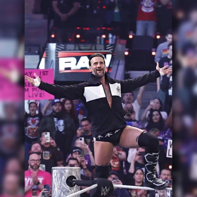 CM Punk ROH Triple X Blaack Jacket