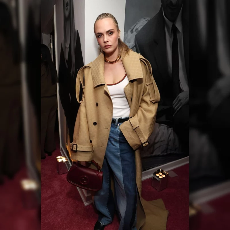 Cara Delevingne Magazine Party Spring 2025 Coat