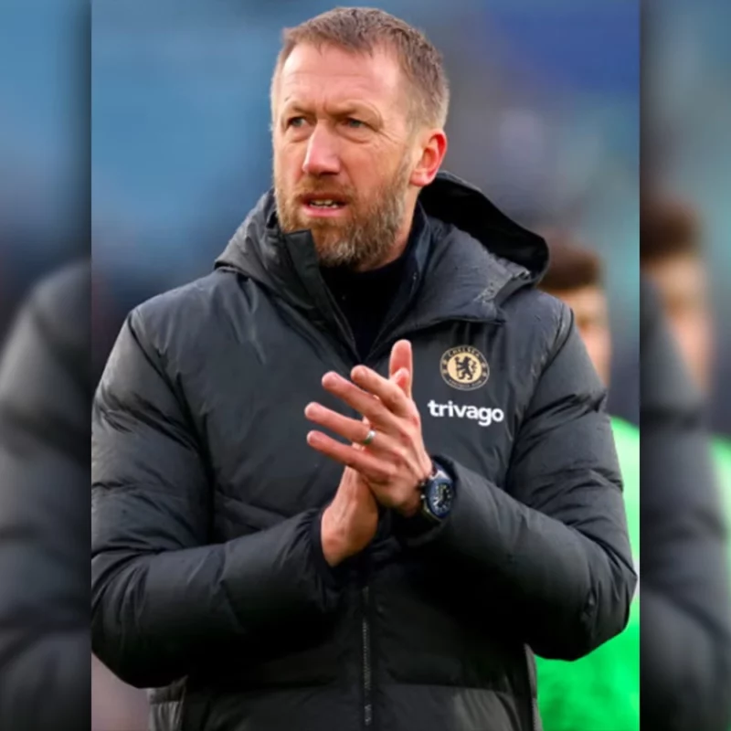 Chelsea FC Manager Graham Potter Black Puffer Jacket