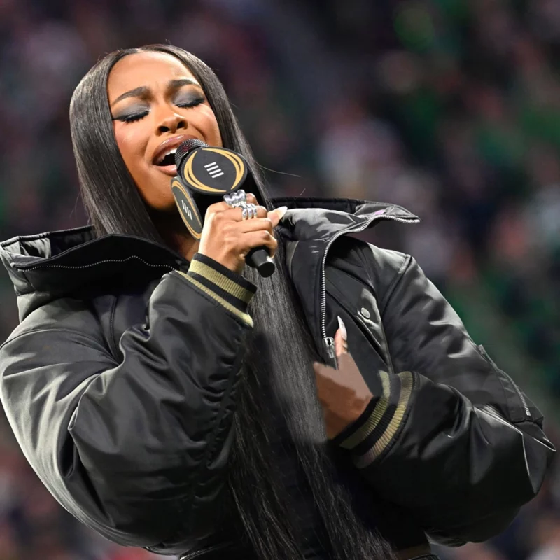 Coco Jones 2025 CFP National Championship Black Jacket