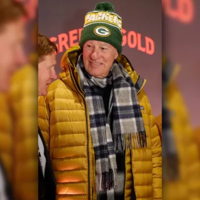Craig T. Nelson Green and Gold Puffer Jacket