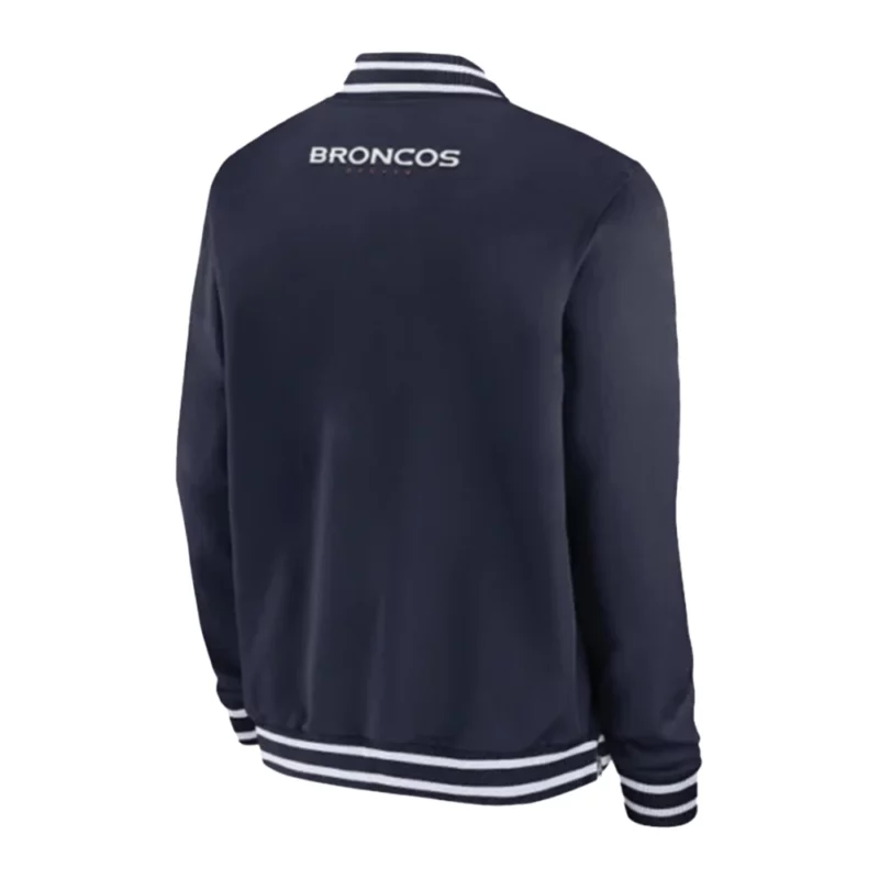 Denver Broncos Navy Blue Bomber Jacket