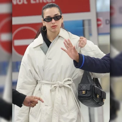 Dua Lipa JFK Airport Coat