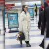 Dua Lipa Sleeping Bag White Trench Coat