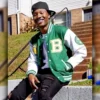 Duke Dennis Iverson Green and White Varsity Jacket