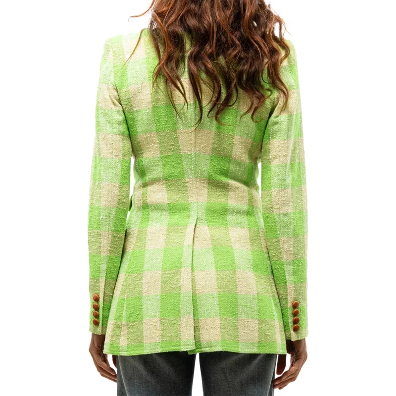 Found S02 Lacey Quinn Gabrielle Waalsh Checkered Blazer