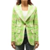 Found S02 Lacey Quinn Gabrielle Walsh Checkered Blazer