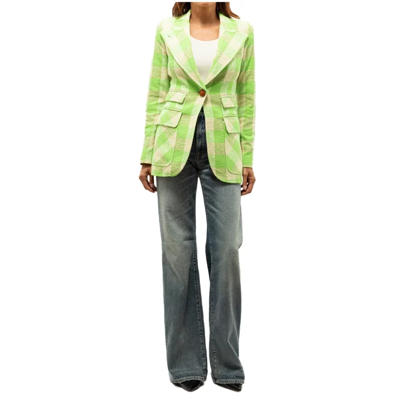 Found S02 Lacey Quinn Gabrielle Walsh Checkereed Blazer