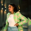 Found S02 Lacey Quinn Gabrielle Walsh Checkerred Blazer