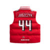 George Kittle 49ers Red Puffer Vest