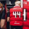 George Kittle 49ers Red Puffer Vest