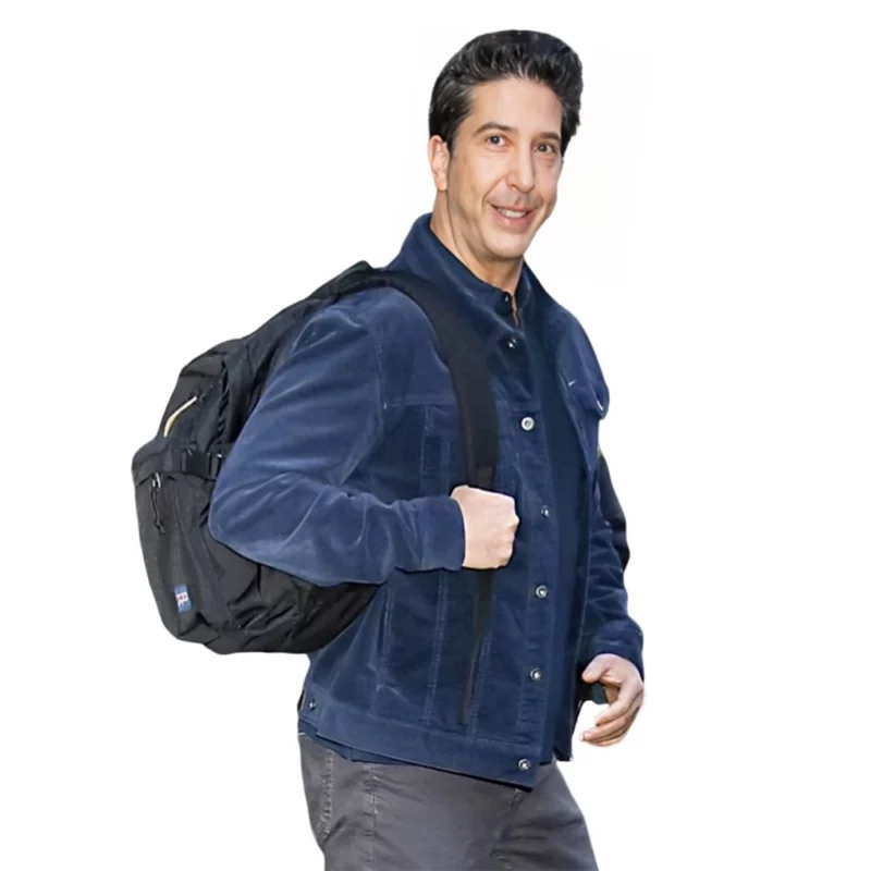 Good Morning America Show David Schwimmer Blue Jacket