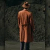 Harrison Lee Van Buren Sr The Brutalist 2024 Guy Pearce Brown Trench Coat