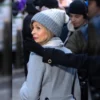 Hoda Kotb Final Morning The Today Show Grey Wool Coat