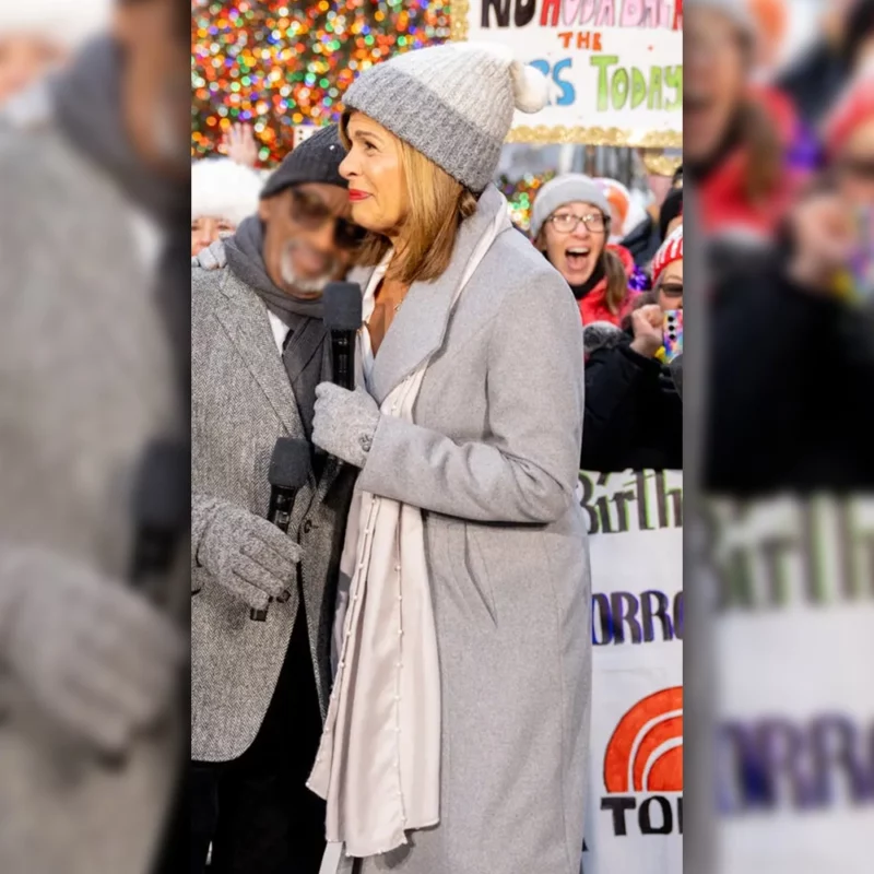 Hoda Kotb The Today Show Final Morning Grey Coat