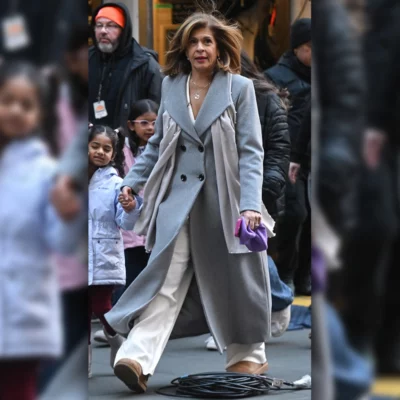 Hoda Kotb The Today Show Grey Coat